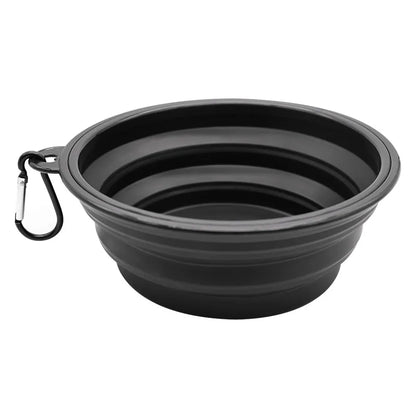 350ML/650ML Foldable Silicone Pet Bowl Portable Puppy Food Container Collapsible Feeder for Outdoor Camping Dog Accessories