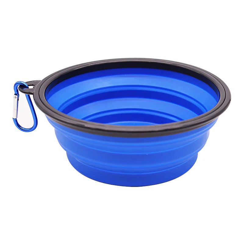 350ML/650ML Foldable Silicone Pet Bowl Portable Puppy Food Container Collapsible Feeder for Outdoor Camping Dog Accessories