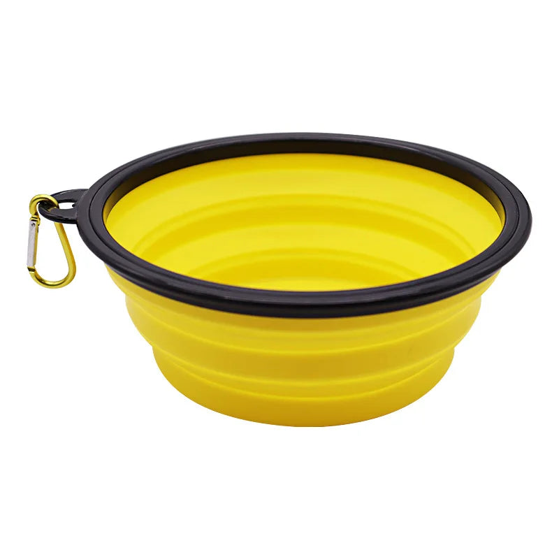 350ML/650ML Foldable Silicone Pet Bowl Portable Puppy Food Container Collapsible Feeder for Outdoor Camping Dog Accessories
