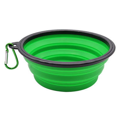 350ML/650ML Foldable Silicone Pet Bowl Portable Puppy Food Container Collapsible Feeder for Outdoor Camping Dog Accessories