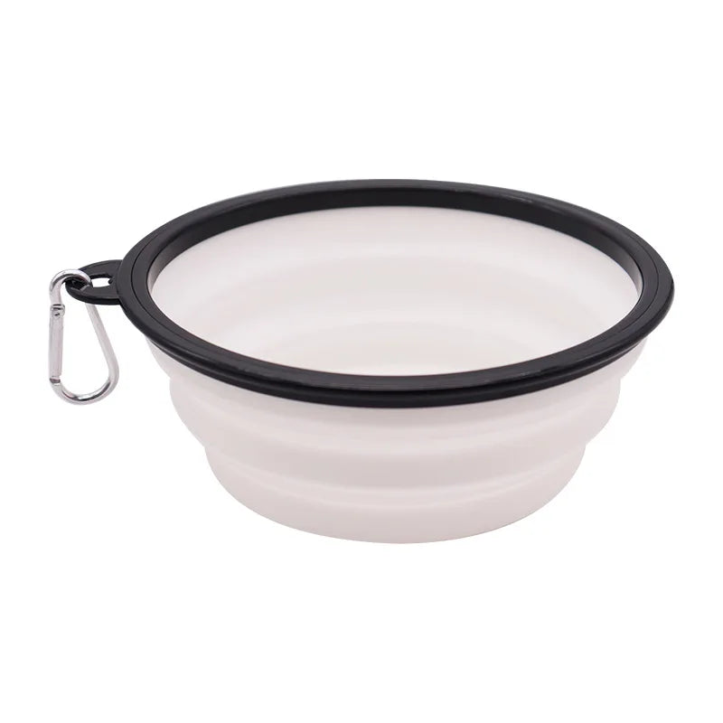 350ML/650ML Foldable Silicone Pet Bowl Portable Puppy Food Container Collapsible Feeder for Outdoor Camping Dog Accessories